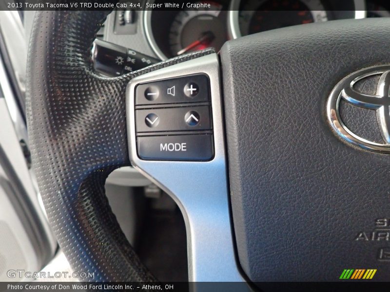Super White / Graphite 2013 Toyota Tacoma V6 TRD Double Cab 4x4