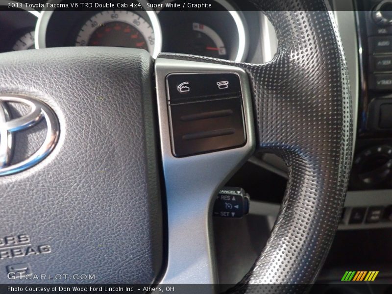 Super White / Graphite 2013 Toyota Tacoma V6 TRD Double Cab 4x4
