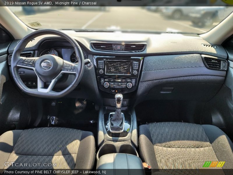 Midnight Pine / Charcoal 2019 Nissan Rogue SV AWD