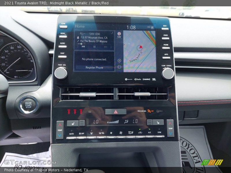 Controls of 2021 Avalon TRD