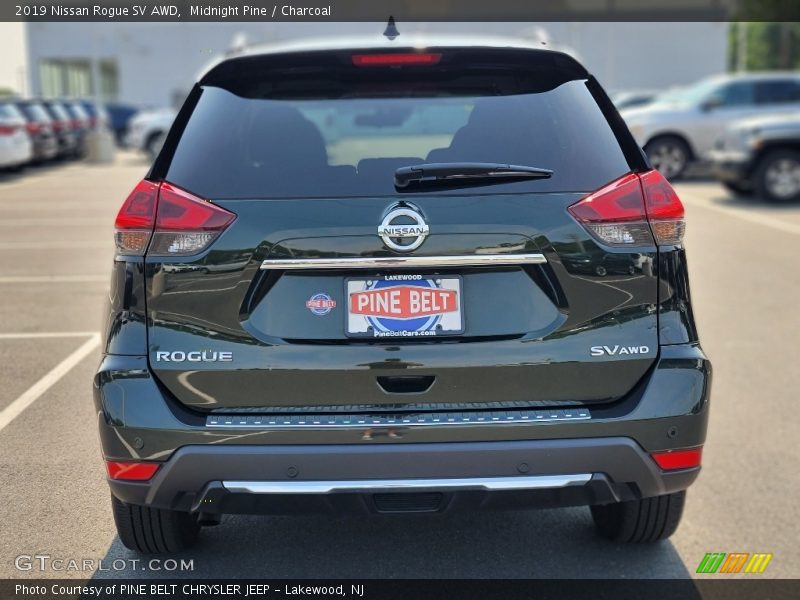 Midnight Pine / Charcoal 2019 Nissan Rogue SV AWD