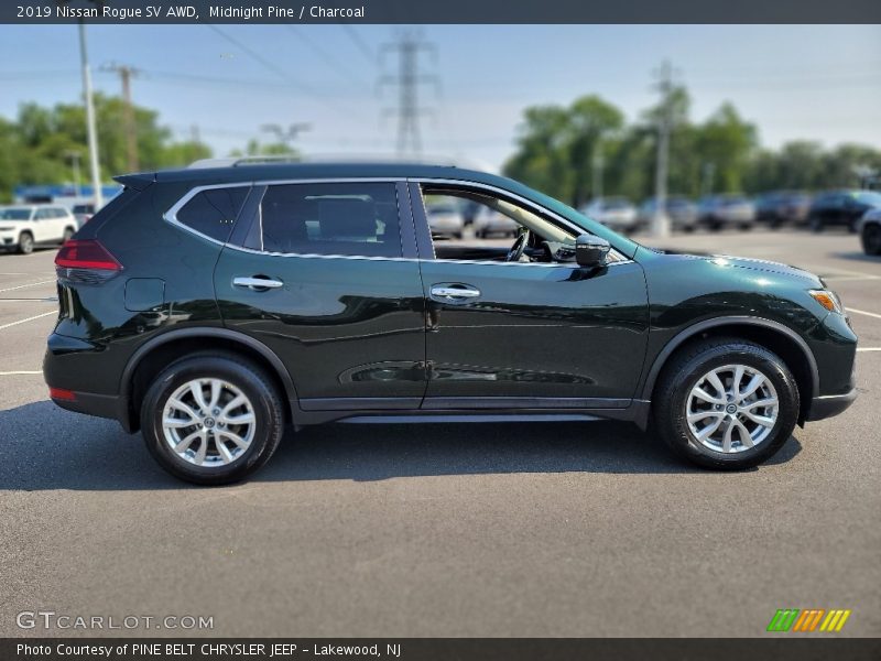 Midnight Pine / Charcoal 2019 Nissan Rogue SV AWD