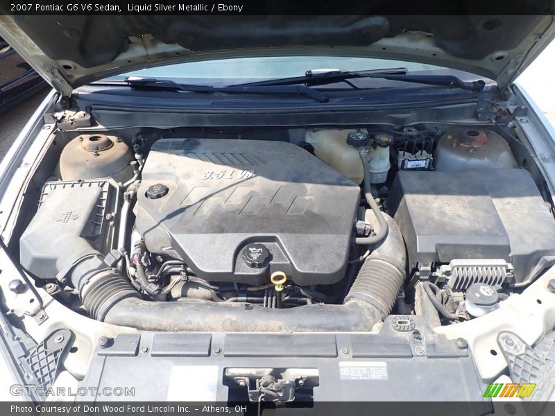 Liquid Silver Metallic / Ebony 2007 Pontiac G6 V6 Sedan