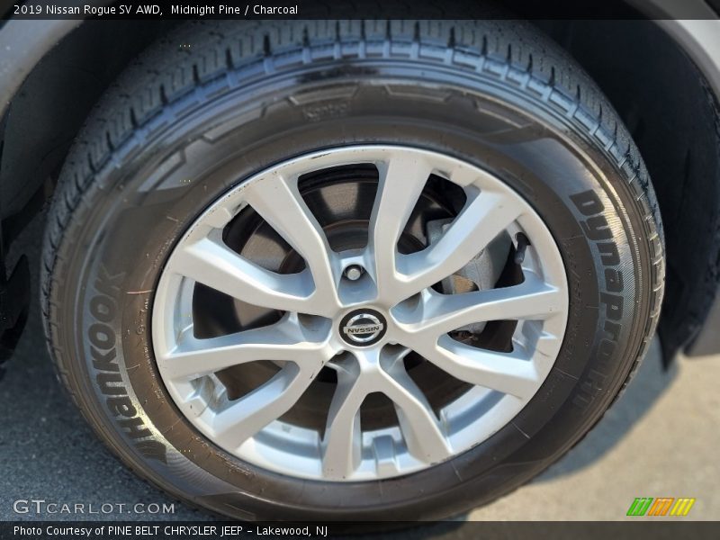 Midnight Pine / Charcoal 2019 Nissan Rogue SV AWD