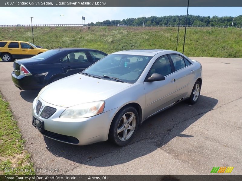 Liquid Silver Metallic / Ebony 2007 Pontiac G6 V6 Sedan