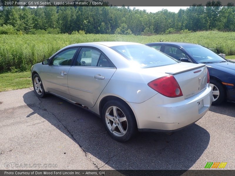 Liquid Silver Metallic / Ebony 2007 Pontiac G6 V6 Sedan