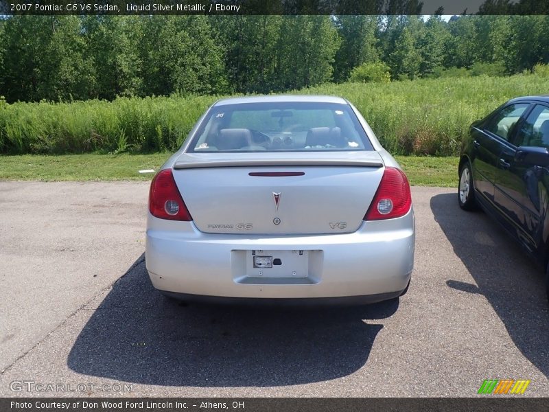 Liquid Silver Metallic / Ebony 2007 Pontiac G6 V6 Sedan