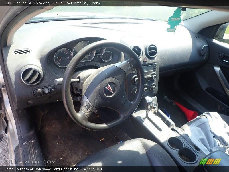 Liquid Silver Metallic / Ebony 2007 Pontiac G6 V6 Sedan