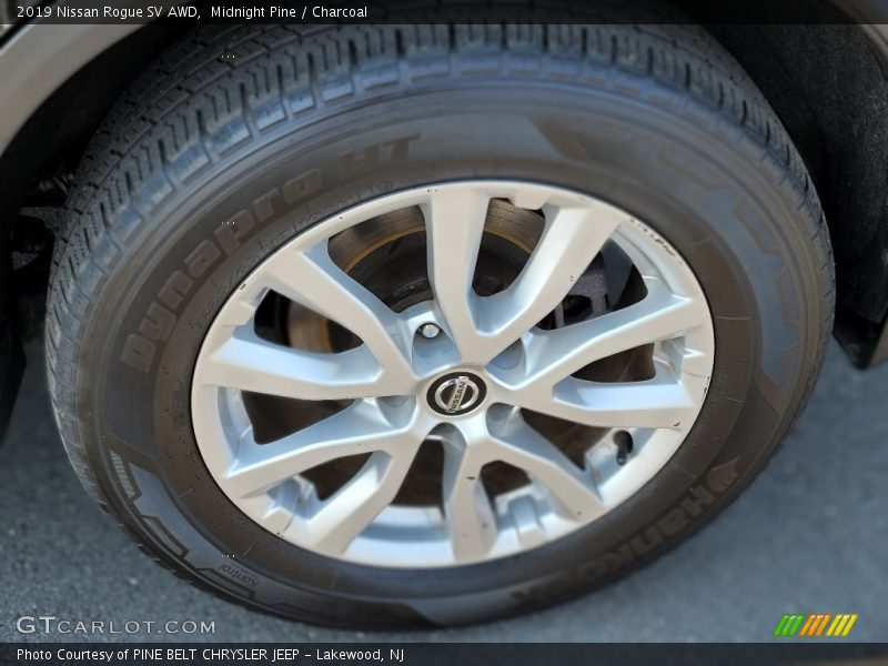 Midnight Pine / Charcoal 2019 Nissan Rogue SV AWD