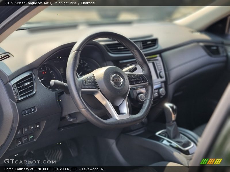 Midnight Pine / Charcoal 2019 Nissan Rogue SV AWD