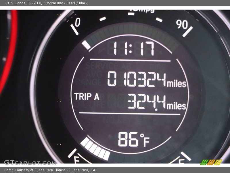 Crystal Black Pearl / Black 2019 Honda HR-V LX