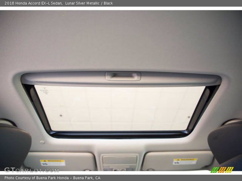 Lunar Silver Metallic / Black 2018 Honda Accord EX-L Sedan