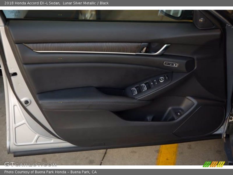 Lunar Silver Metallic / Black 2018 Honda Accord EX-L Sedan