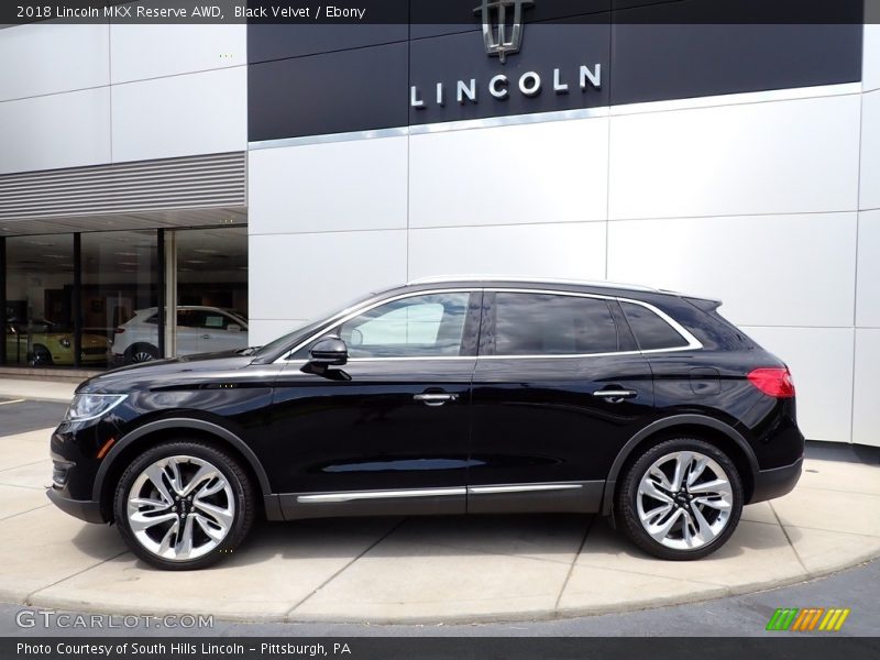 Black Velvet / Ebony 2018 Lincoln MKX Reserve AWD