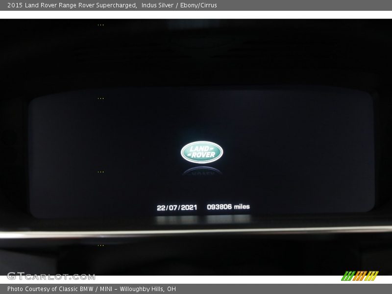 Indus Silver / Ebony/Cirrus 2015 Land Rover Range Rover Supercharged