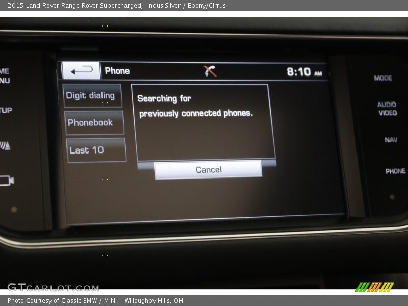 Indus Silver / Ebony/Cirrus 2015 Land Rover Range Rover Supercharged