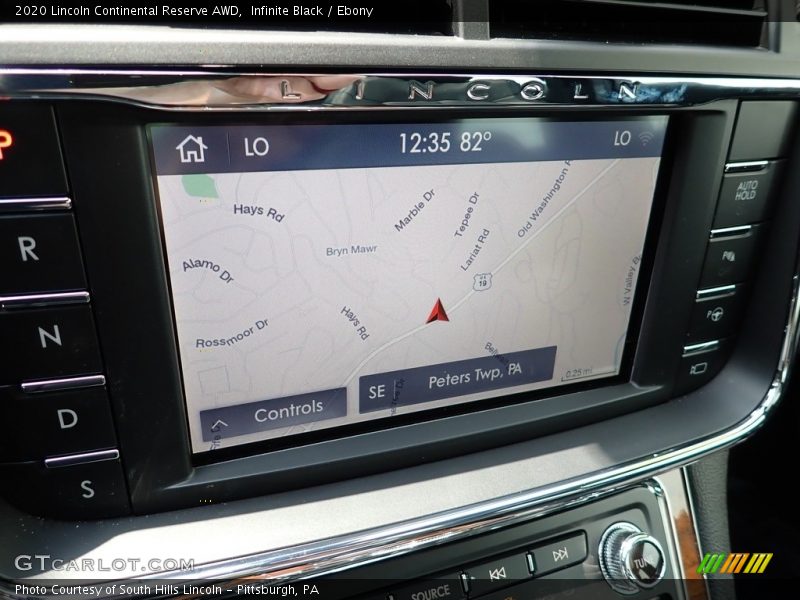 Navigation of 2020 Continental Reserve AWD