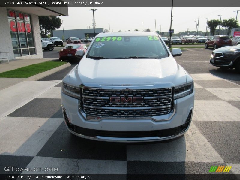 White Frost Tricoat / Jet Black 2020 GMC Acadia Denali