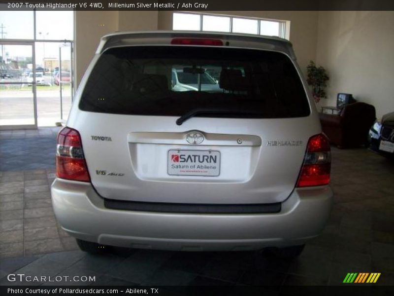 Millenium Silver Metallic / Ash Gray 2007 Toyota Highlander V6 4WD
