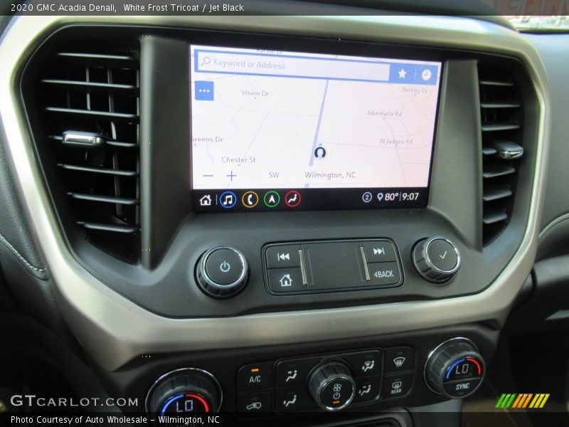 White Frost Tricoat / Jet Black 2020 GMC Acadia Denali