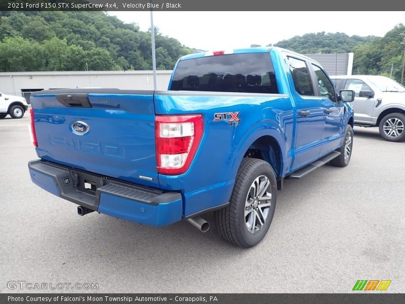 Velocity Blue / Black 2021 Ford F150 STX SuperCrew 4x4