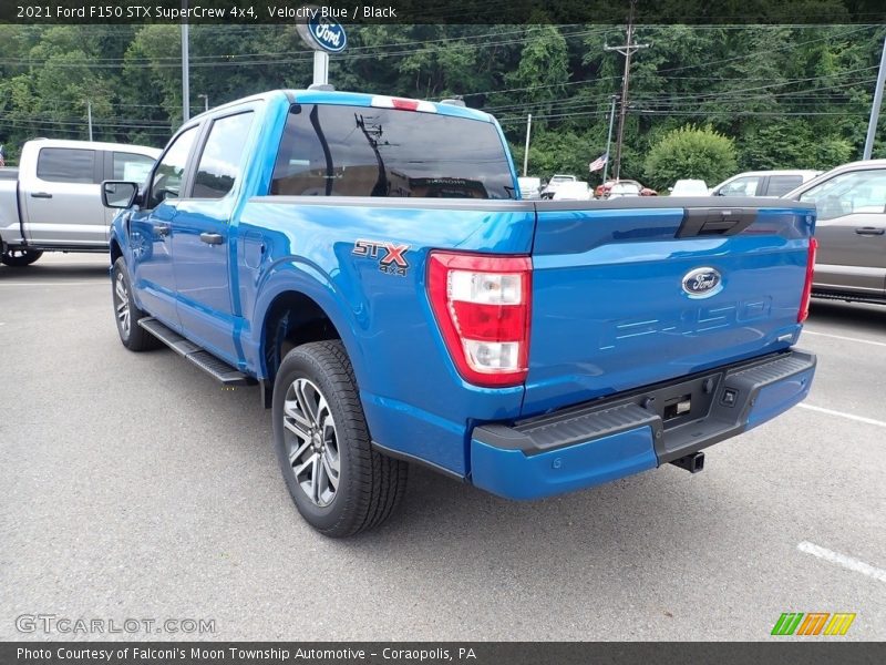 Velocity Blue / Black 2021 Ford F150 STX SuperCrew 4x4