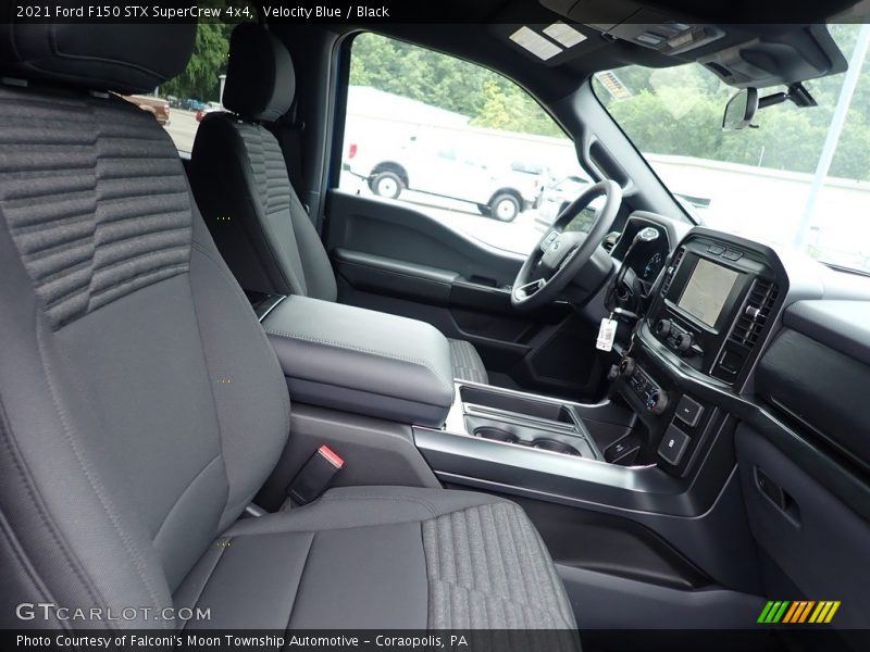 Velocity Blue / Black 2021 Ford F150 STX SuperCrew 4x4