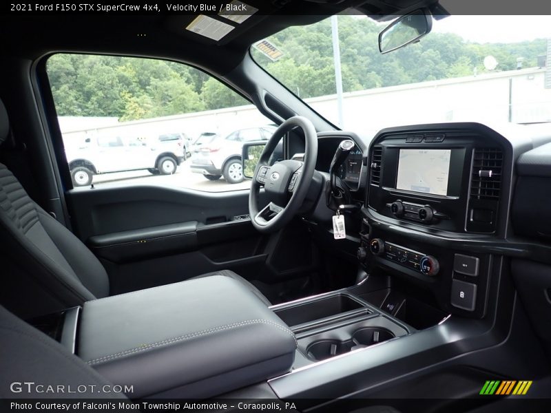 Velocity Blue / Black 2021 Ford F150 STX SuperCrew 4x4
