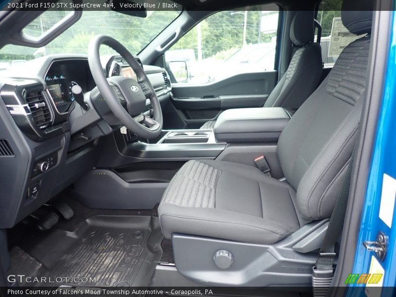 Velocity Blue / Black 2021 Ford F150 STX SuperCrew 4x4