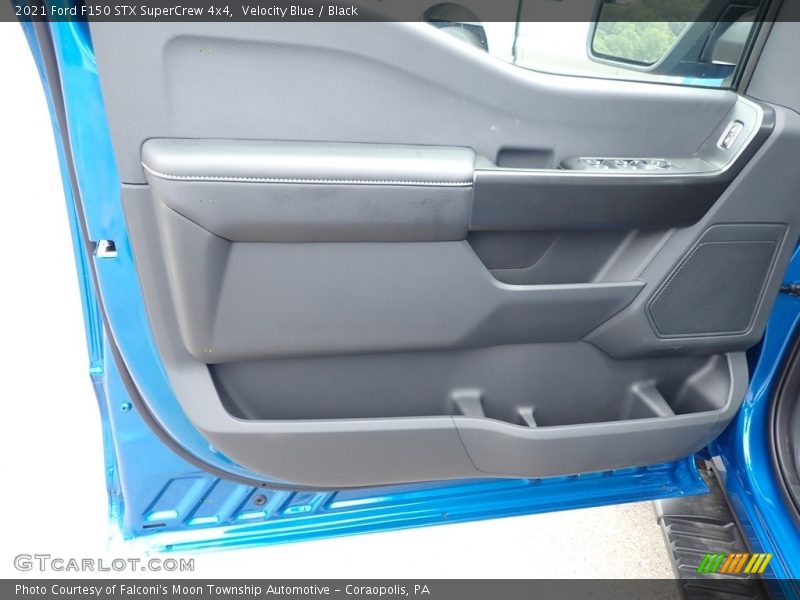 Velocity Blue / Black 2021 Ford F150 STX SuperCrew 4x4