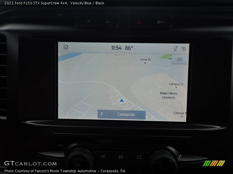 Velocity Blue / Black 2021 Ford F150 STX SuperCrew 4x4