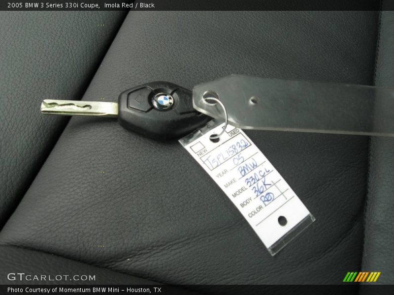 Imola Red / Black 2005 BMW 3 Series 330i Coupe