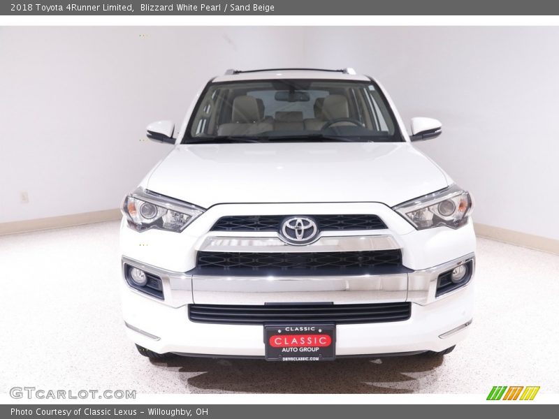 Blizzard White Pearl / Sand Beige 2018 Toyota 4Runner Limited