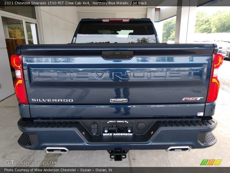 Northsky Blue Metallic / Jet Black 2021 Chevrolet Silverado 1500 RST Crew Cab 4x4