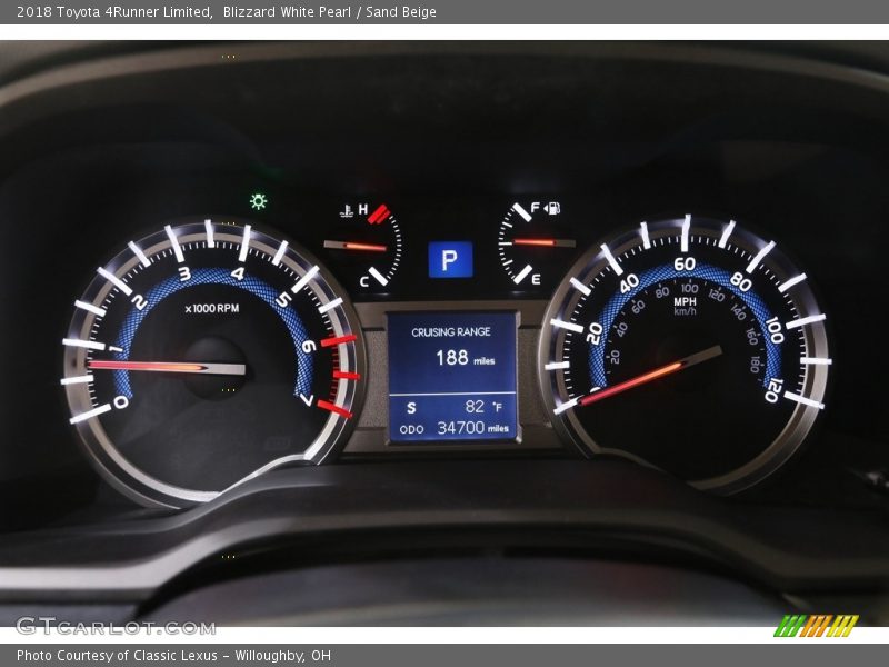 Blizzard White Pearl / Sand Beige 2018 Toyota 4Runner Limited