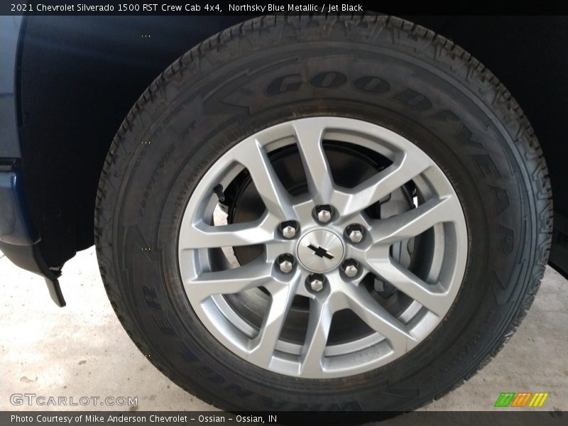 Northsky Blue Metallic / Jet Black 2021 Chevrolet Silverado 1500 RST Crew Cab 4x4