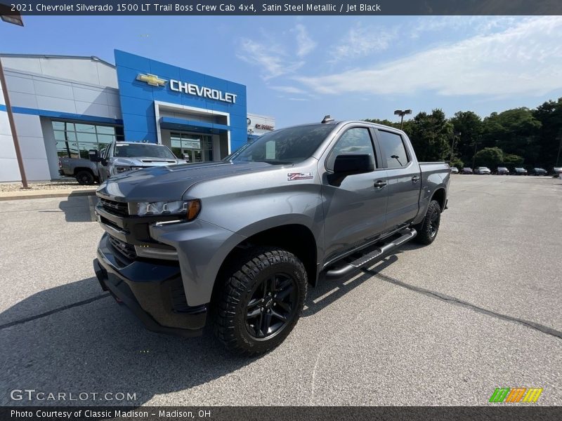 Satin Steel Metallic / Jet Black 2021 Chevrolet Silverado 1500 LT Trail Boss Crew Cab 4x4