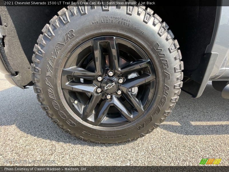 Satin Steel Metallic / Jet Black 2021 Chevrolet Silverado 1500 LT Trail Boss Crew Cab 4x4