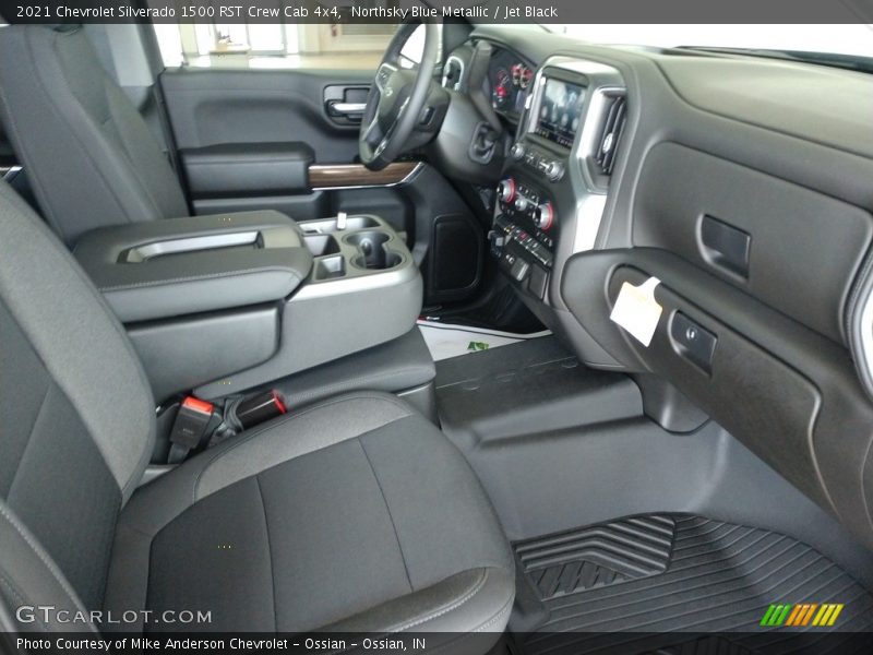 Northsky Blue Metallic / Jet Black 2021 Chevrolet Silverado 1500 RST Crew Cab 4x4
