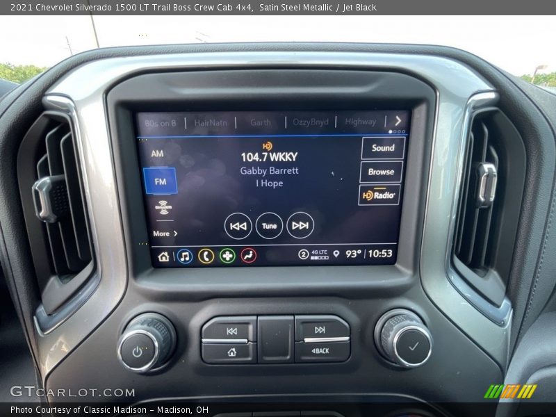 Satin Steel Metallic / Jet Black 2021 Chevrolet Silverado 1500 LT Trail Boss Crew Cab 4x4