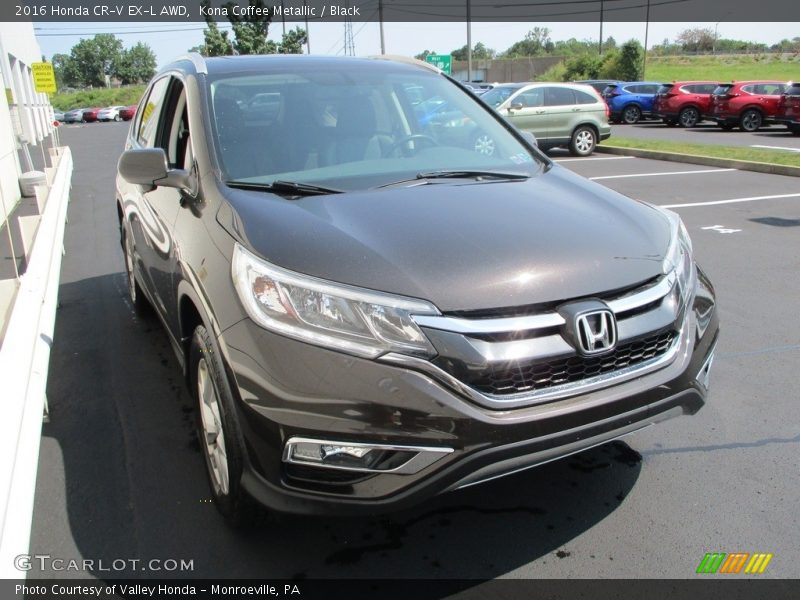 Kona Coffee Metallic / Black 2016 Honda CR-V EX-L AWD