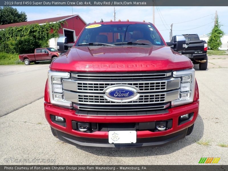  2019 F450 Super Duty Platinum Crew Cab 4x4 Ruby Red
