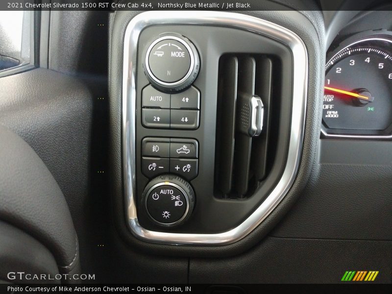 Northsky Blue Metallic / Jet Black 2021 Chevrolet Silverado 1500 RST Crew Cab 4x4