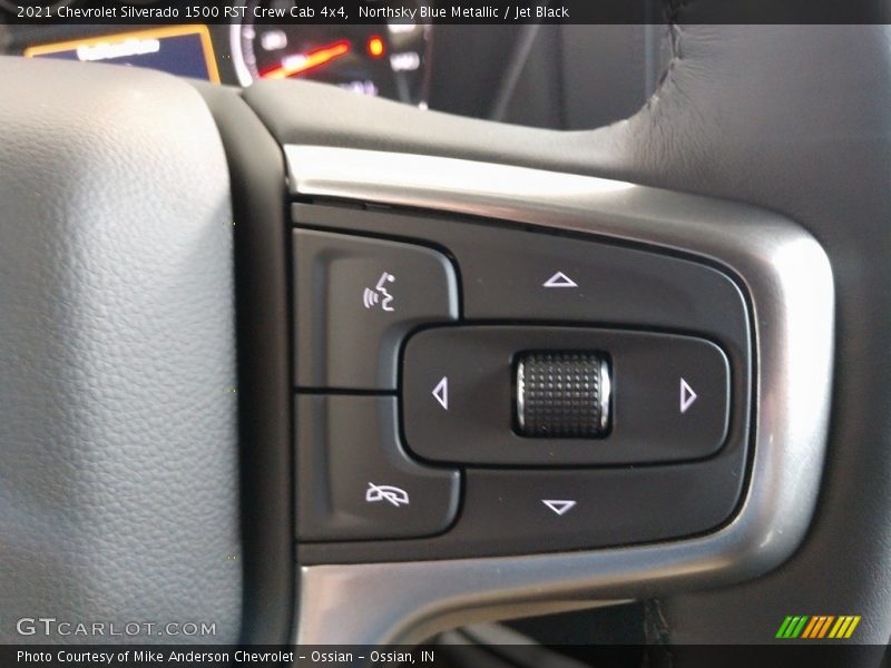 Northsky Blue Metallic / Jet Black 2021 Chevrolet Silverado 1500 RST Crew Cab 4x4