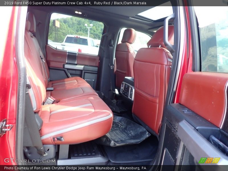 Rear Seat of 2019 F450 Super Duty Platinum Crew Cab 4x4