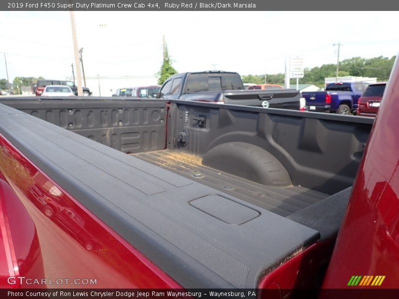 Ruby Red / Black/Dark Marsala 2019 Ford F450 Super Duty Platinum Crew Cab 4x4