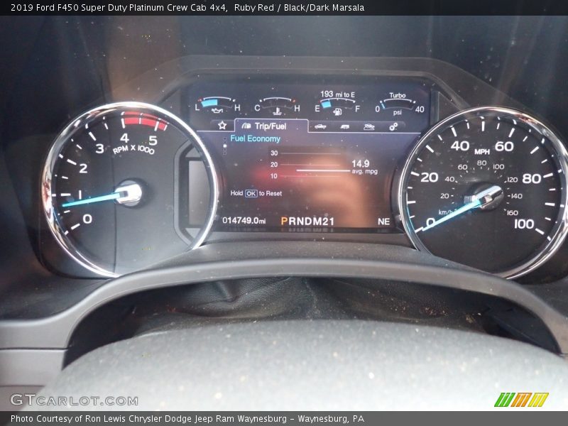  2019 F450 Super Duty Platinum Crew Cab 4x4 Platinum Crew Cab 4x4 Gauges