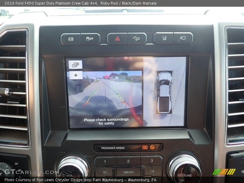 Ruby Red / Black/Dark Marsala 2019 Ford F450 Super Duty Platinum Crew Cab 4x4