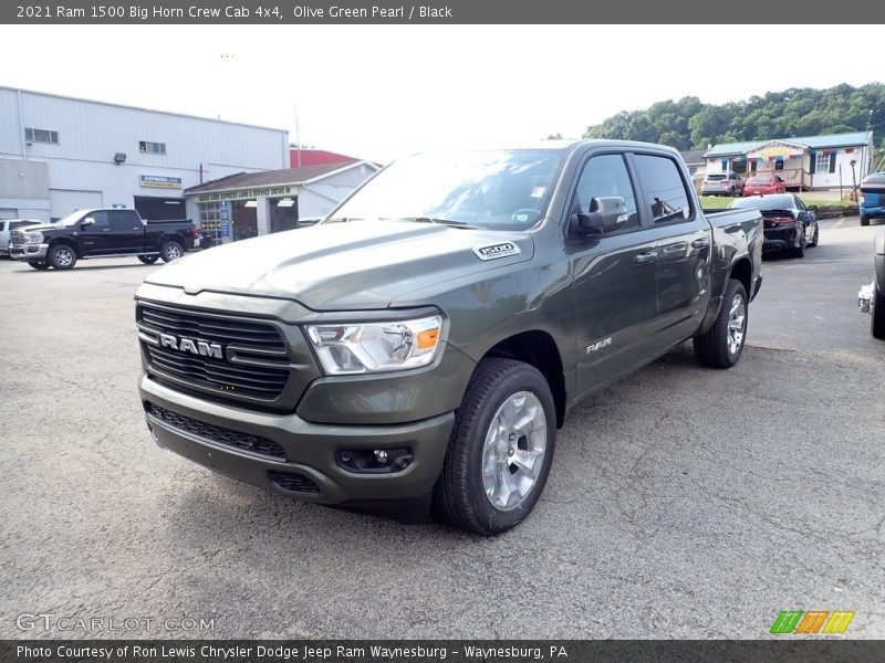 Olive Green Pearl / Black 2021 Ram 1500 Big Horn Crew Cab 4x4