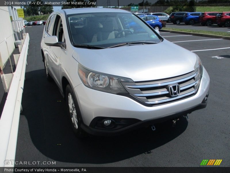 Alabaster Silver Metallic / Gray 2014 Honda CR-V EX